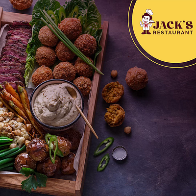 Jack's Restaurant: Playful Logo Featuring Cartoon Boy Mascot brand identity branding design design logo flat graphic design illustration logo logo design logos logotype mascot mascot logo minimal minimal mascot modern timeless ui unique