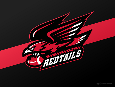 Redtail Hawk Logo Mascot | SHENANDOAH REDTAILS athletic logo branding design esport esportlogo fantasy football football gamer gaming hawk logo hawks illustration logo mascot reagle logo red redtail hawk redtail hawk logo redtails sports logo