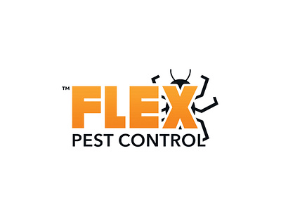 Flex Pest Control Logo Design brand brand identity branding design graphic design home service home services logo logo design pest control pest control branding pest control logo design