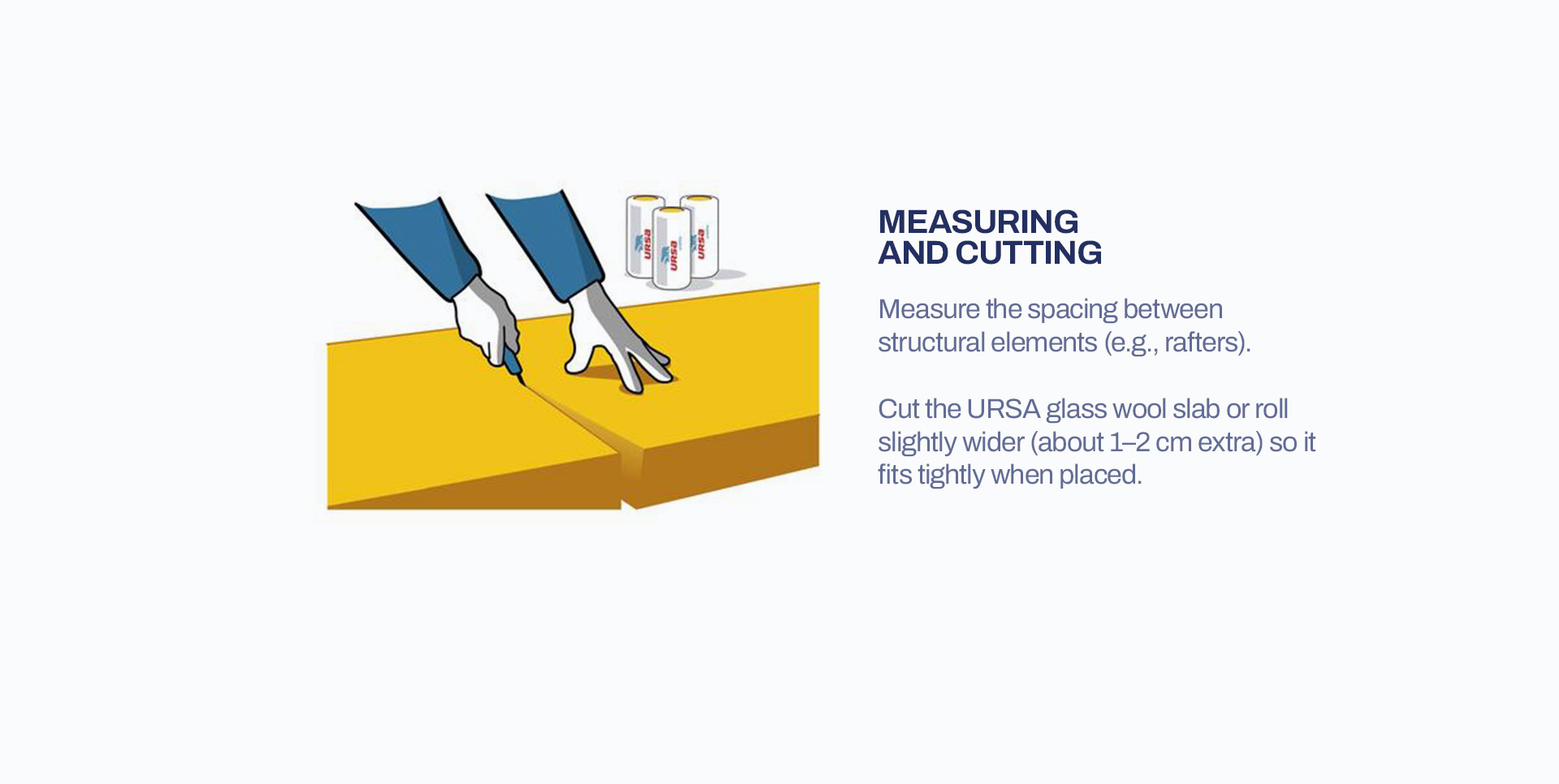 Glass Wool - Illustrated Instalation Guide illustration infographic ui