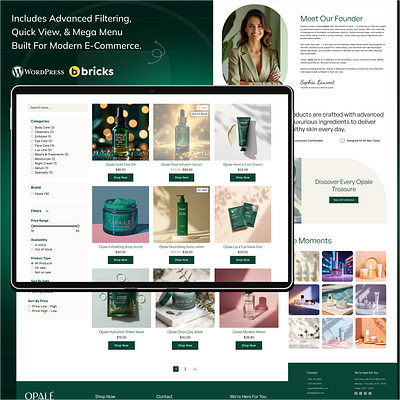 Ecommerce website products page Design bricks builder checkout design ecommerce products filter design minimal shopify online shop design products design products section design products sell shopify web design website wordpress