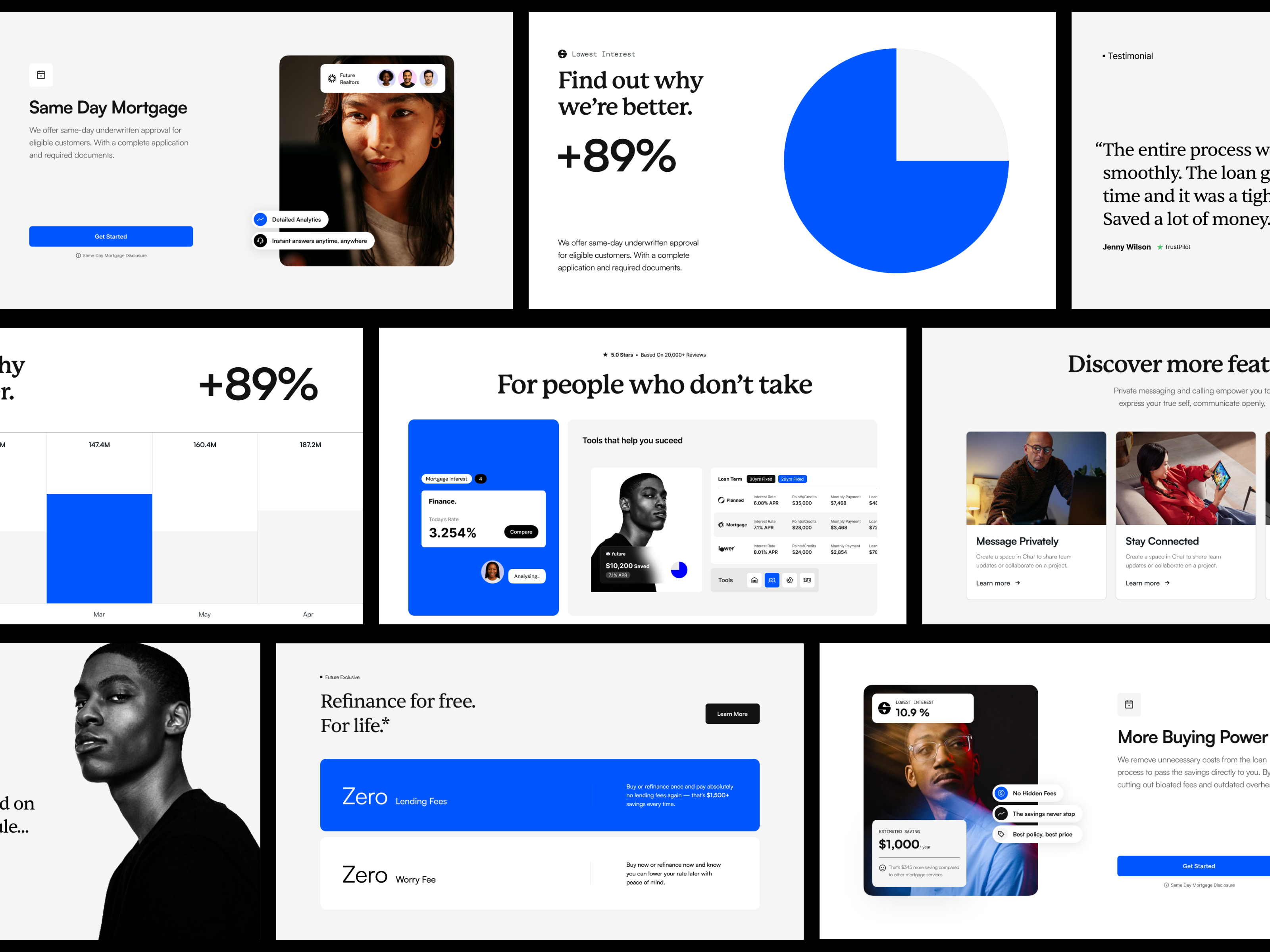 Startups - Landing Pages Deck ai ai landing page ai sales corporate website dstudio landing page landing page design loan website mortgage product design saas website sales crm startup startup landing page startup website ui ui ux user experience ux website design
