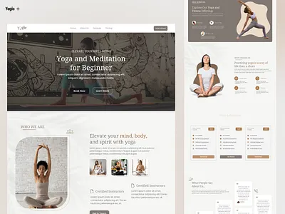 Yogic - Website for Yoga Studio landingpage yoga