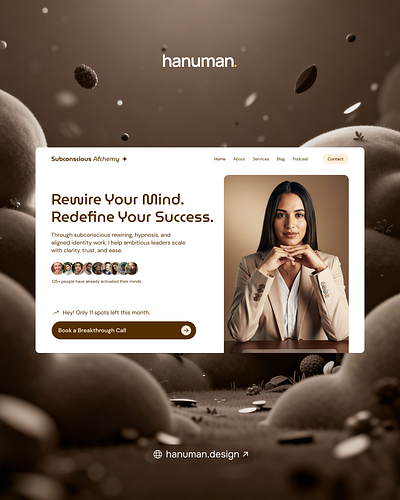 Subconscious Alchemy - Website Design design figma ui web design website