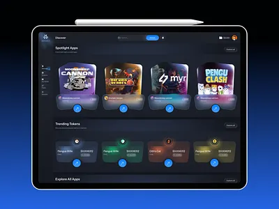 Abstract Chain – Crypto & Gaming Dashboard Redesign 3d branding crypto crypto gaming discovery platform dapp game game website gaming ui gaming x crypto dashboard graphic design logo ui web design web3 dapp web3 dashboard web3 marketplace website