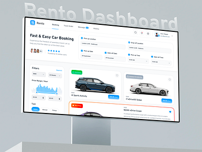 Car Rental Dashboard admin panel automotive ui booking dashboard car rental app clean design dashboard design design system figma ui interactive design mobile ui modern ui product design rental management reservation system ui design user experience user interface ux design vehicle rental web application