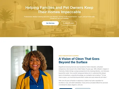 Where Cleanliness Meets Compassion — Website UI branding cleaningwebsite design figmadesign homeservicedesign residentialserviceui responsivewebsite webdesign webxpart wordpress