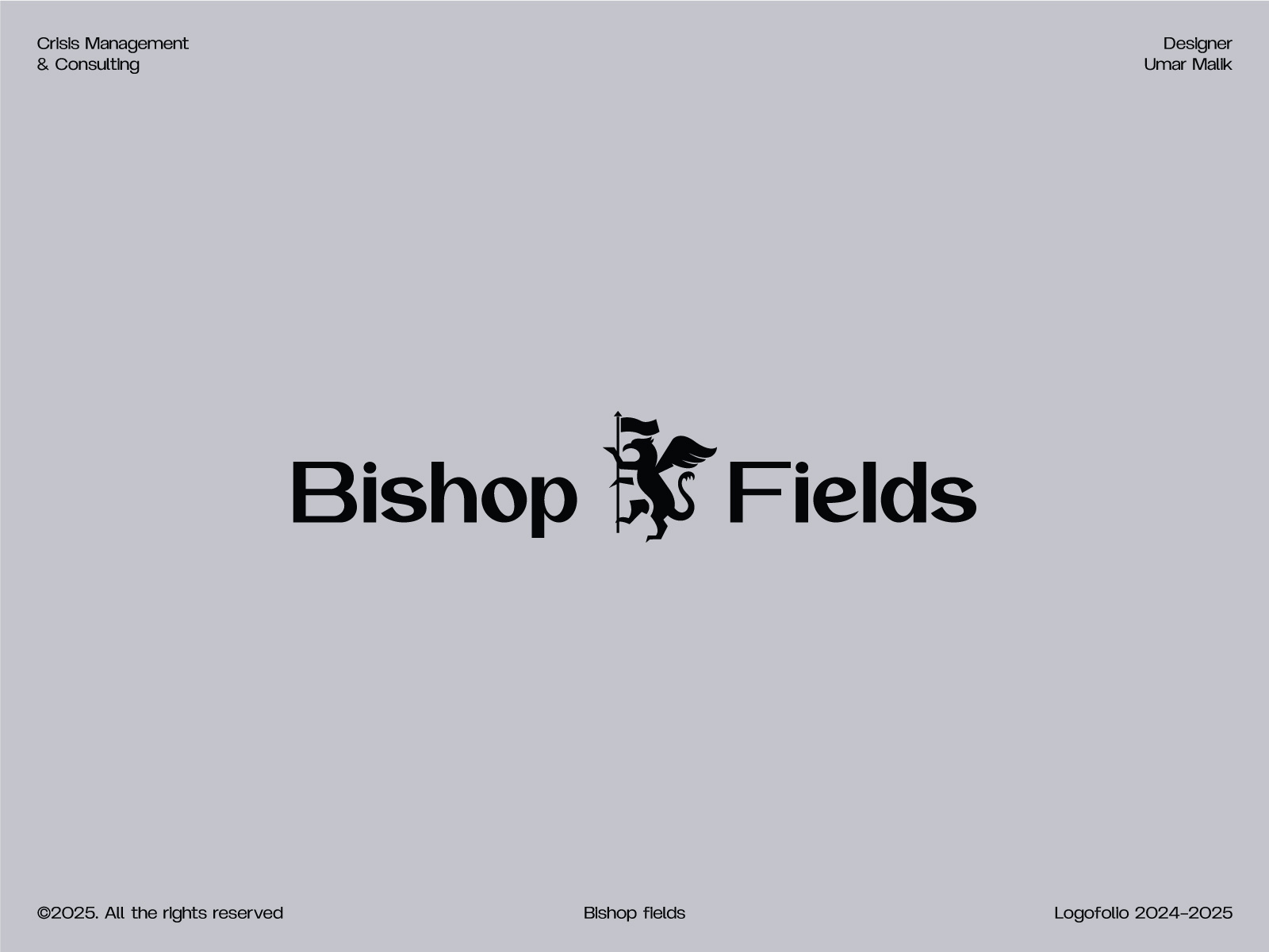 Bishop Fields - Logos & Marks Vol.07 (2024–2025) bishop logo brand identity design brand mark branding classic logo clean logo creative logo custom logo design graphic design logo logo collection logo design logofolio logomark logos logotype mega malik modern logo vector
