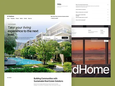 🏡 Find Your Perfect Home Landing Page UI Design branding graphic design logo ui