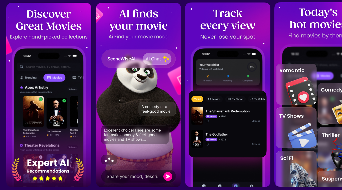 Movie App AI App Store Screenshots app screenshots app store figma graphic design movie app photoshop play store screenshots ui ui mobile