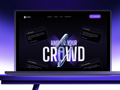 🚀 Punky – AI Agent for Web3 Discord Communities ai ai agent ai agents landing page ai powered website ai uiux crypto website cryptocurrency website dark theme crypto site dark ui dashboarddesign defi web design fintech framer web3 layout futuristic ui graphic design product landing page saas tech startup token launch website web3 design