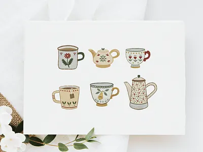 Autumn illustrations autumn illustrations cute illustration digital illustration illustration postcard postcard design