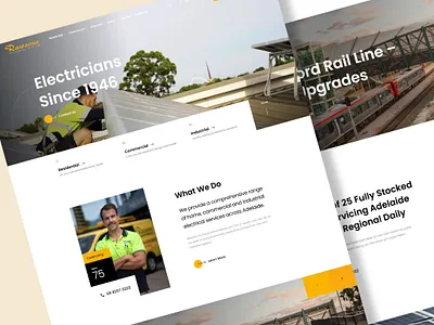 Webflow Website for Electricians-Clean & Responsive Template 3d animation branding landing page ui web design webflow website development