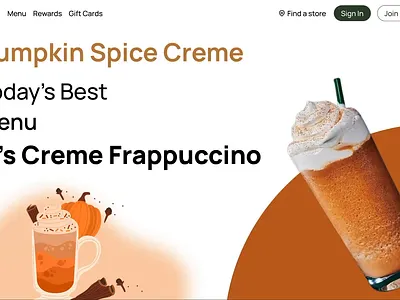 Starbucks animation illustration ui uiux ux vector