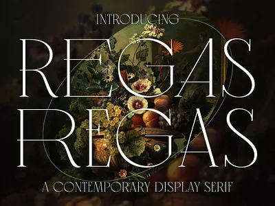 Regas Classic Display Serif Font advertising logo body text casual font decorative font elegant font expressive font handwriting headline text hipster font logotype luxury font modern serif regas classic display serif font sans serif stylistic victorian font vintage font wedding invitation