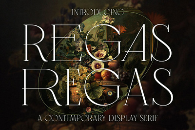 Regas Classic Display Serif Font advertising logo body text casual font decorative font elegant font expressive font handwriting headline text hipster font logotype luxury font modern serif regas classic display serif font sans serif stylistic victorian font vintage font wedding invitation