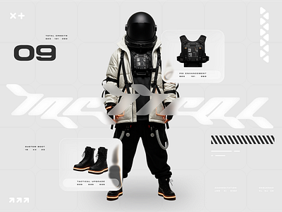 Hybrid UI e-commerce concept ai ar fashion game ui microdetails nanobanana sci fi sora ui design