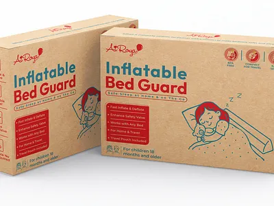 Packaging Design – AiRoya Inflatable Bed Guard visualbranding