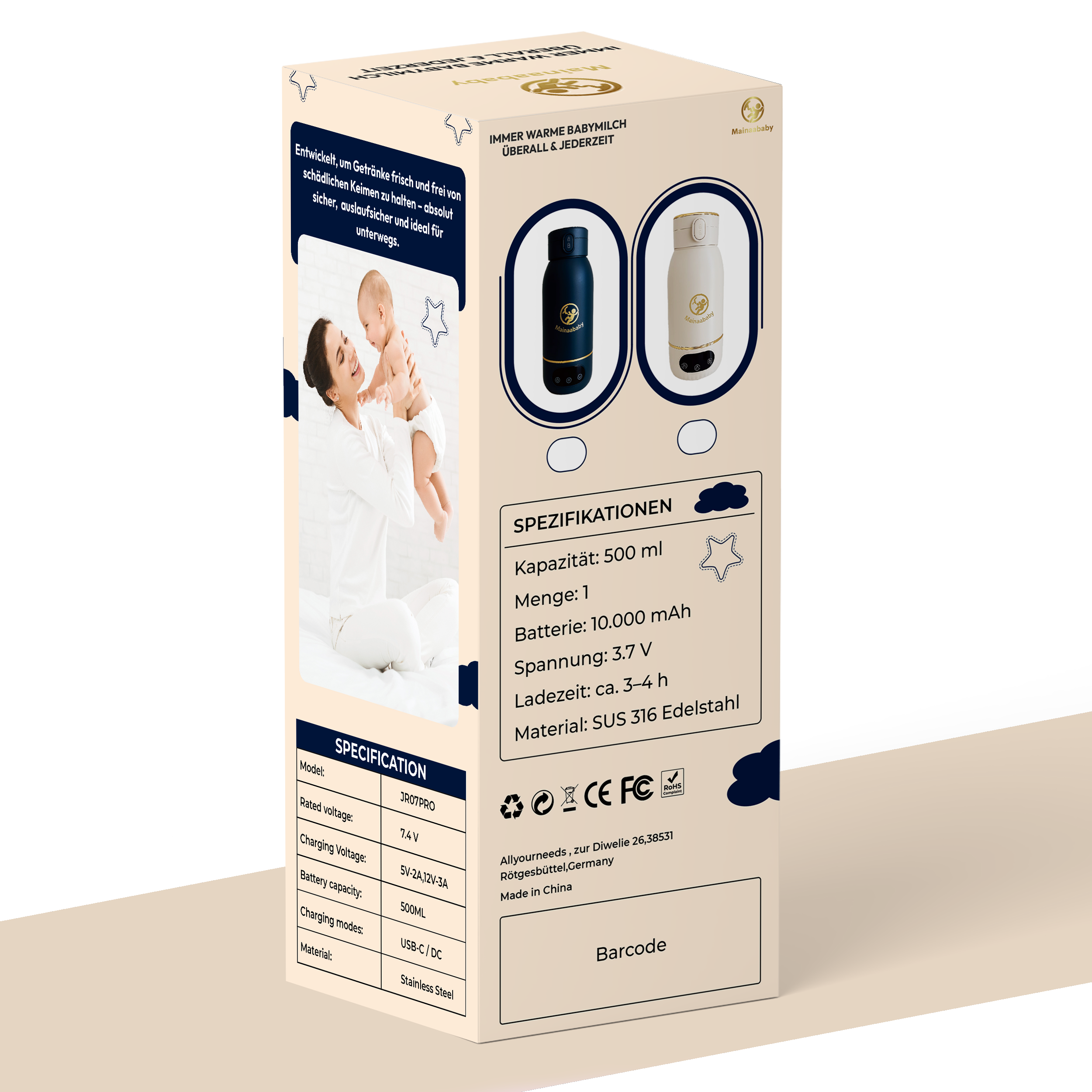 Thoughtful Packaging Design – Mainaababy Bottle Warmer visualbranding