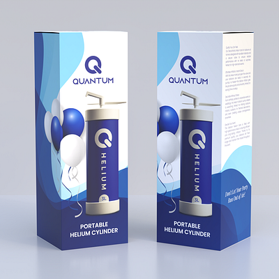 Packaging Design For Quantum Helium Cylinder visualbranding