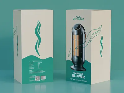 Elegant Packaging Design – Zenwave Warm Air Blower visualbranding