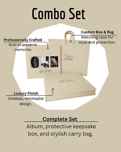 ✨ Premium Combo Set by RD Imagination ✨ album branding creativeweddingalbum design graphic design illustration logo photography rdimagination ui