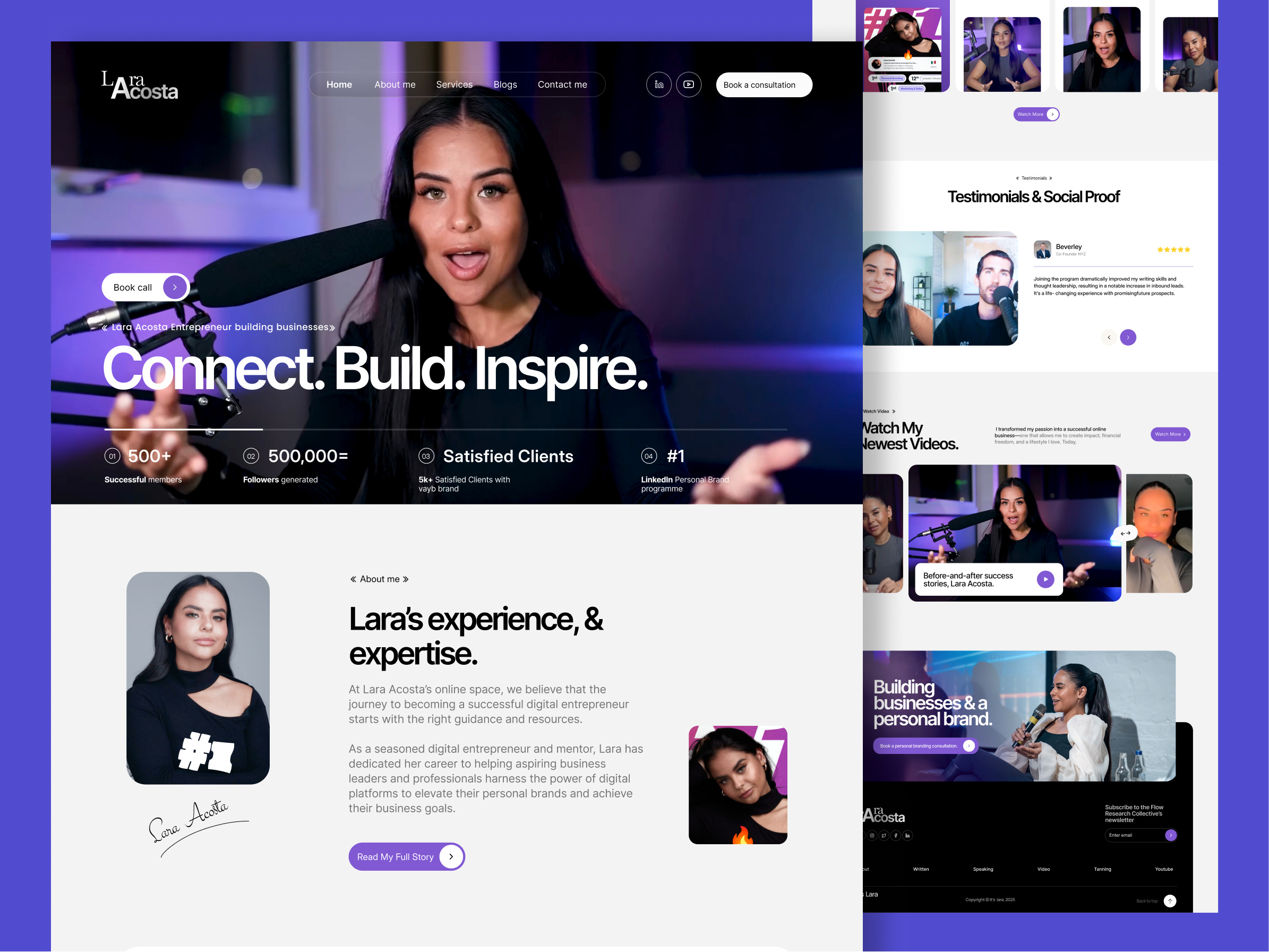 Example of Personal Branding Website Design 