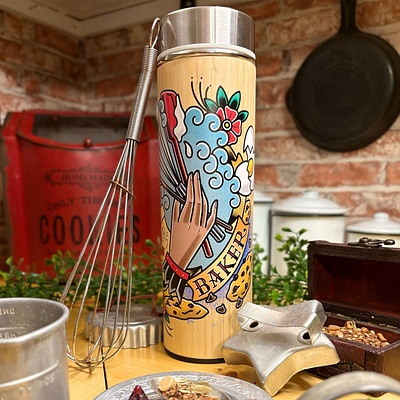 Rough & Tumbler Thermos branding dungeons and dragons product