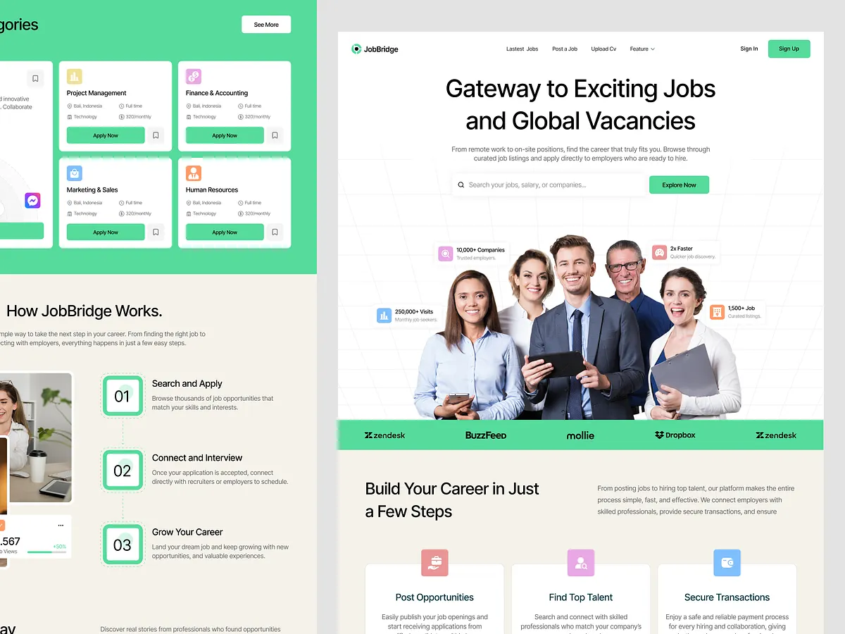 Browse thousands of Job Board images for design inspiration | Dribbble