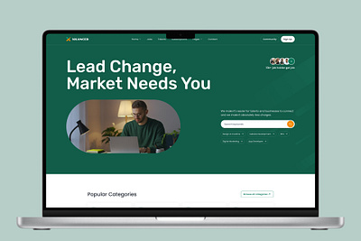 Freelance Service Marketplace / Website/Home Page clean design client design design thinking freelance freelance service job finder marketplace product design ui ux