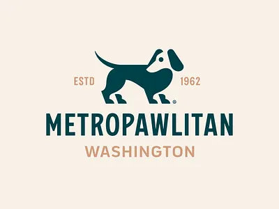 Dog Training animal branding design dog estd geometry graphic design icon illustration logo mark metropawlitan minimalism negative space pet training washington