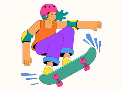 Skateboarder Illustration character illustration