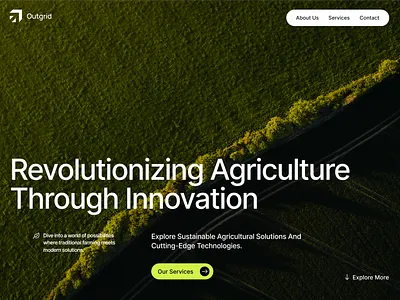 Outgrid – Agriculture and Farming Website Design 3d agric agricuture design figma graphic design theme ui web design website website design wordpress