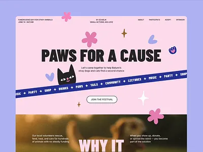 Branding & Web Design ✦ Fundraising Festival Website branding business illustrations charity design digital art editorial illustration festival fundraising graphic design illustration landing page landing page design ui ux ui ux ui design web design