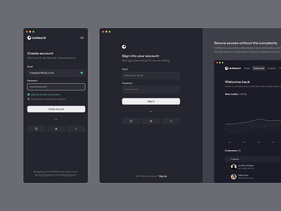 Auth screens — Untitled UI createa ccount onboarding sign in sign up ui design user interface