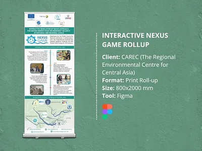 Roll-up Design for Interactive Nexus Game branding figma graphic design