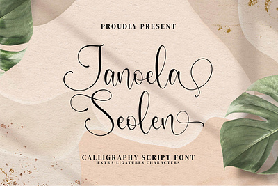 Janoela Seolen - Calligraphy Script Font brush