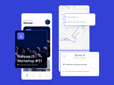 PolyConf app app design application calendar design event map mobile planning software development ui design