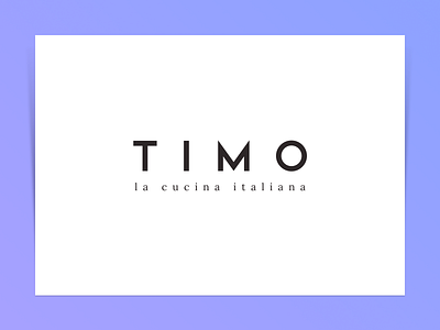 Timo la cucina italiana branding graphic design logo restaurant timo