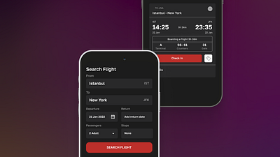 Turkish Airlines UX/UI concept for app app concept flight turkish ui ux