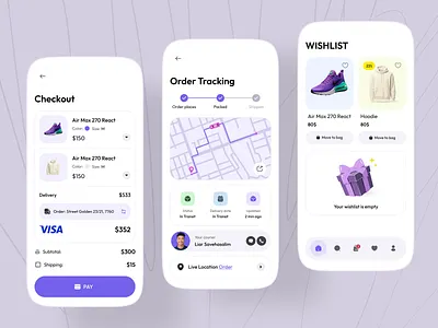 E-Commerce App app app design cart design e commerce ecommerce ecommerce app mobile mobile app online shop online store shop ui ux