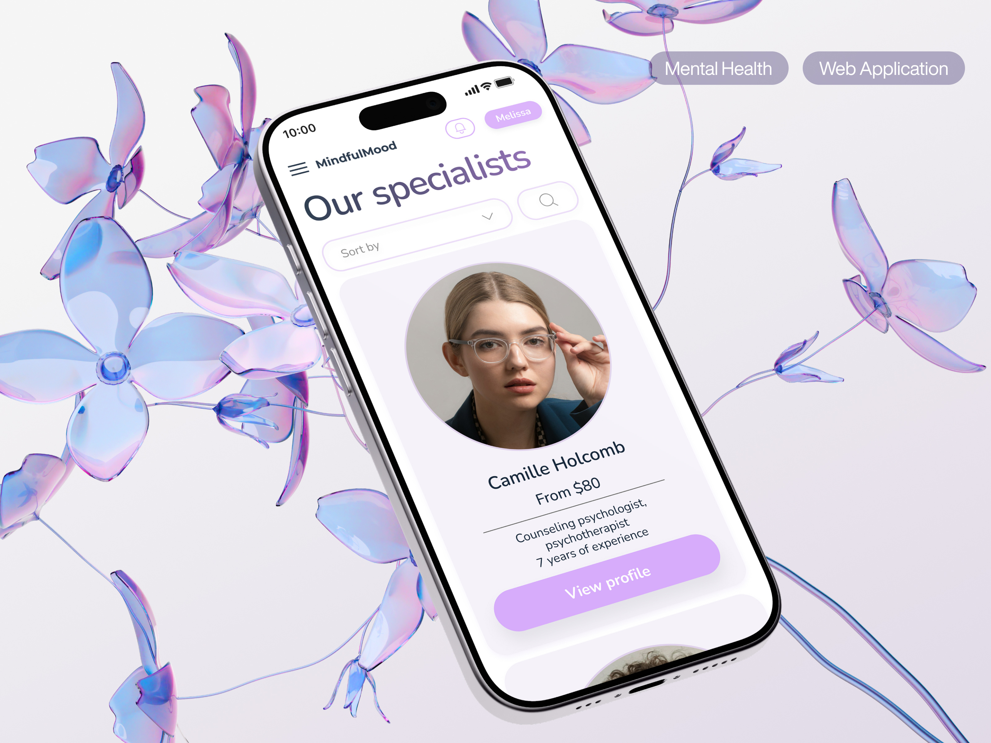 MindfulMood - Mental Health Platform app design mental health platform psychology self care therapy ui user interface ux uxui web web app web application web design web service webdesign website