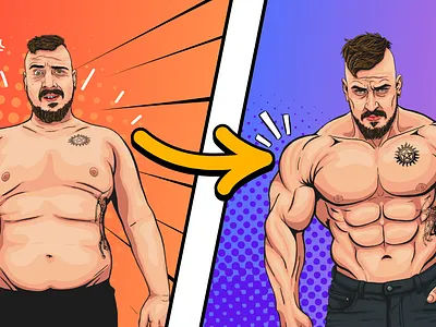YouTube Video Cover - Transformation art artwork comic comics design illustration youtube cover