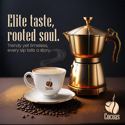 Traditional Royal Coffee Social Media Post advertising branding coffee design graphic design marketing royal social media