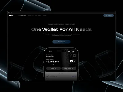 Digital Wallet App UI secure wallet