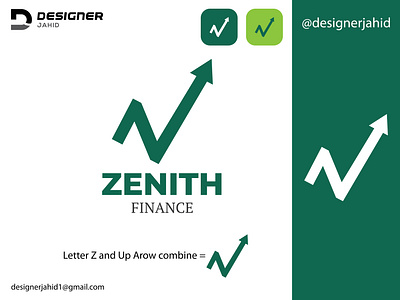 Letter Z and Up arrow Combine Zenith Finance logo design 2025. branding combination mark logo creative logo design finance logo graphic design green logo groth logo letter logo logo minimal logo modern logo new logo up arrow logo vector z logo zenith finance logo