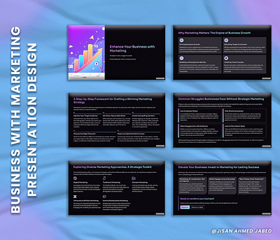 Professional Marketing Presentation Design visual communication
