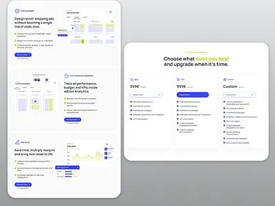SaaS Website- Adtron multipage responsive website template ad managment ai artificial inteligence branding landing page meta ads web design webflow webflow designer website deigner
