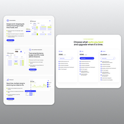 SaaS Website- Adtron multipage responsive website template ad managment ai artificial inteligence branding landing page meta ads web design webflow webflow designer website deigner