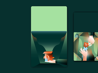 Oddbit Service Card animation branding graphic design motion graphics ui